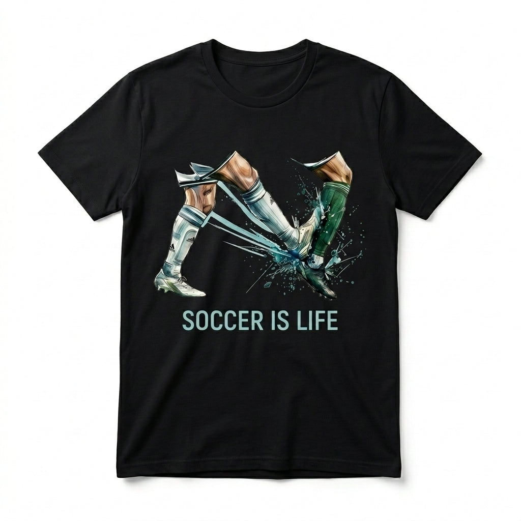 SOCCER IS LIFE Graphic Football T-Shirt