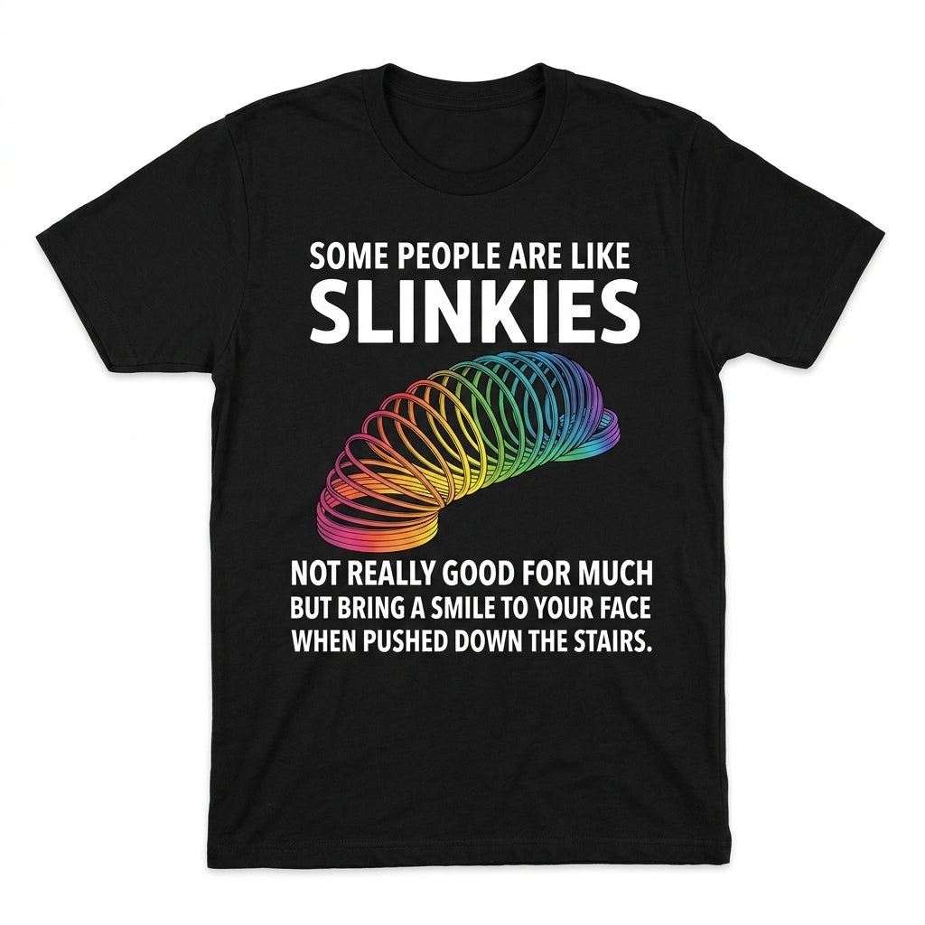 Some people are like Slinkies - Dark Humor Slinky Tee