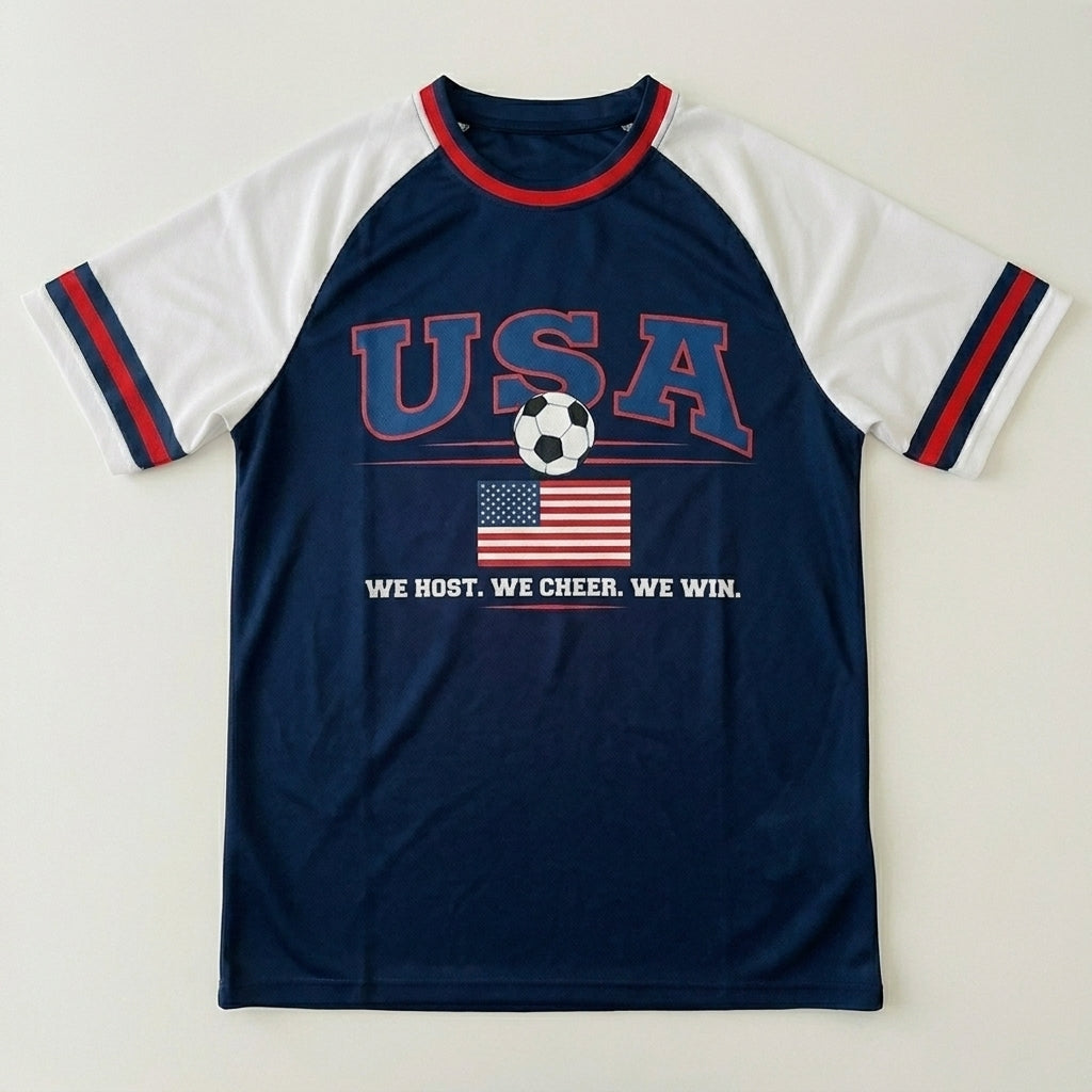 USA Soccer T-Shirt | Vintage Stars & Stripes American Football Fan Tee