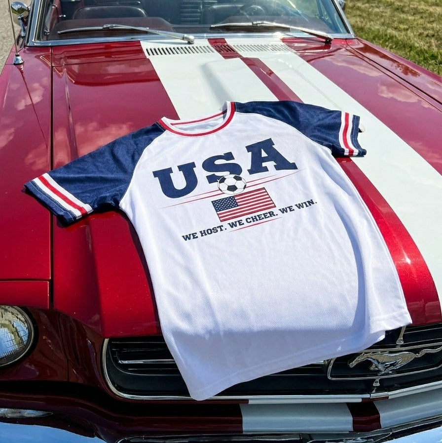 USA Soccer T-Shirt | Vintage Stars & Stripes American Football Fan Tee