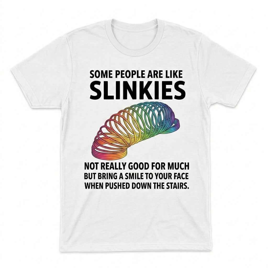 Some people are like Slinkies - Dark Humor Slinky Tee