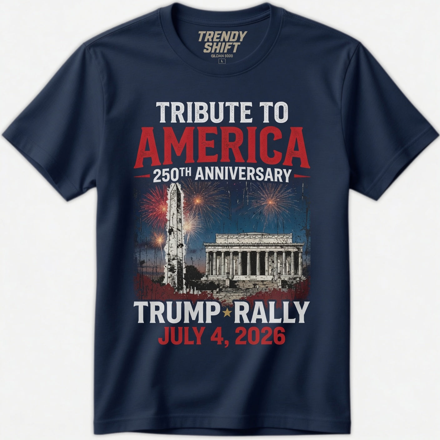 Tribute to America 250th Trump Rally T-Shirt