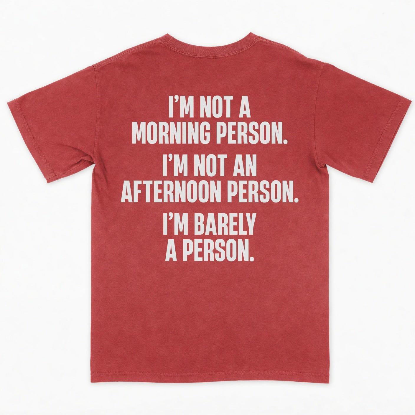 I’m not a morning person. I’m not an afternoon person. I’m barely a person