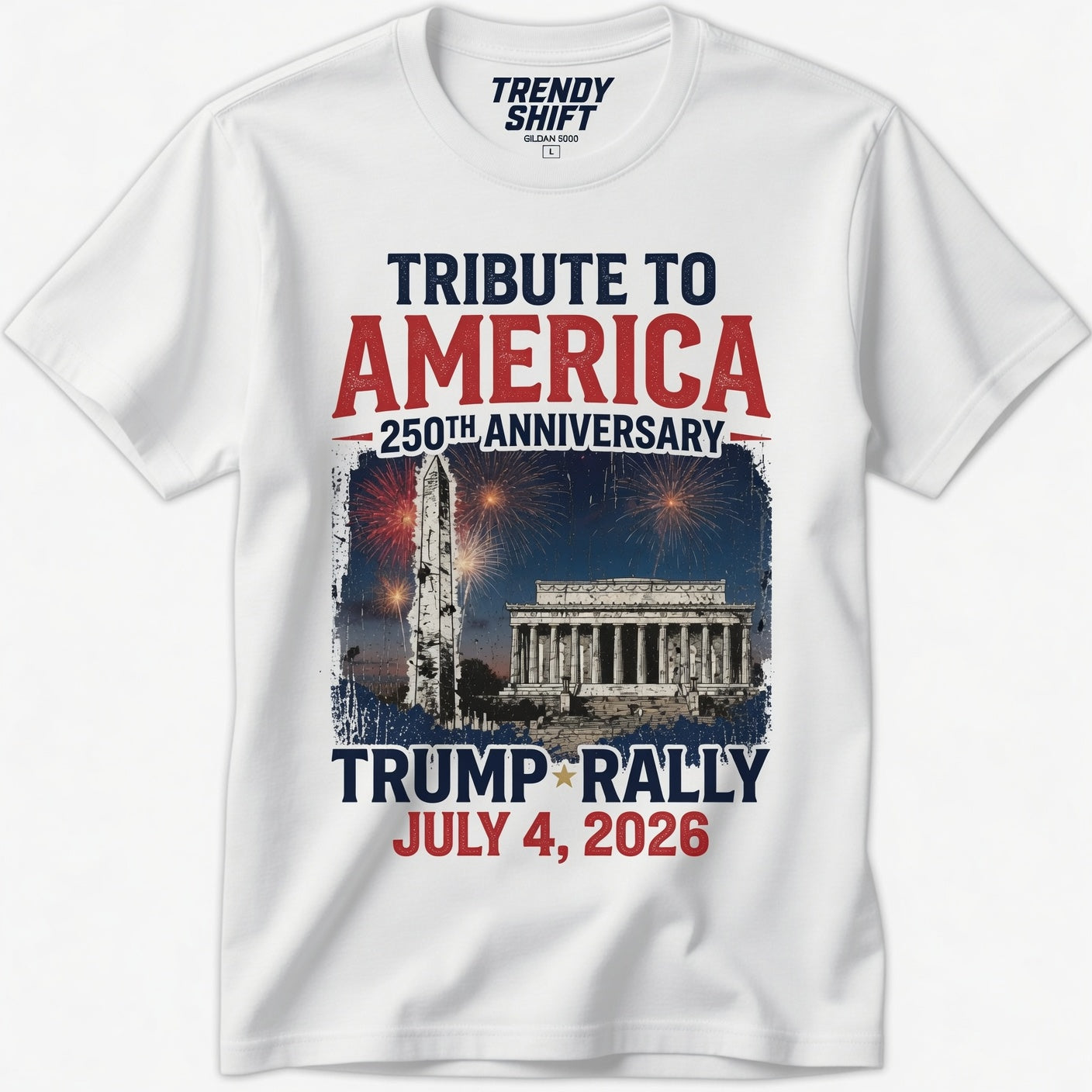 Tribute to America 250th Trump Rally T-Shirt