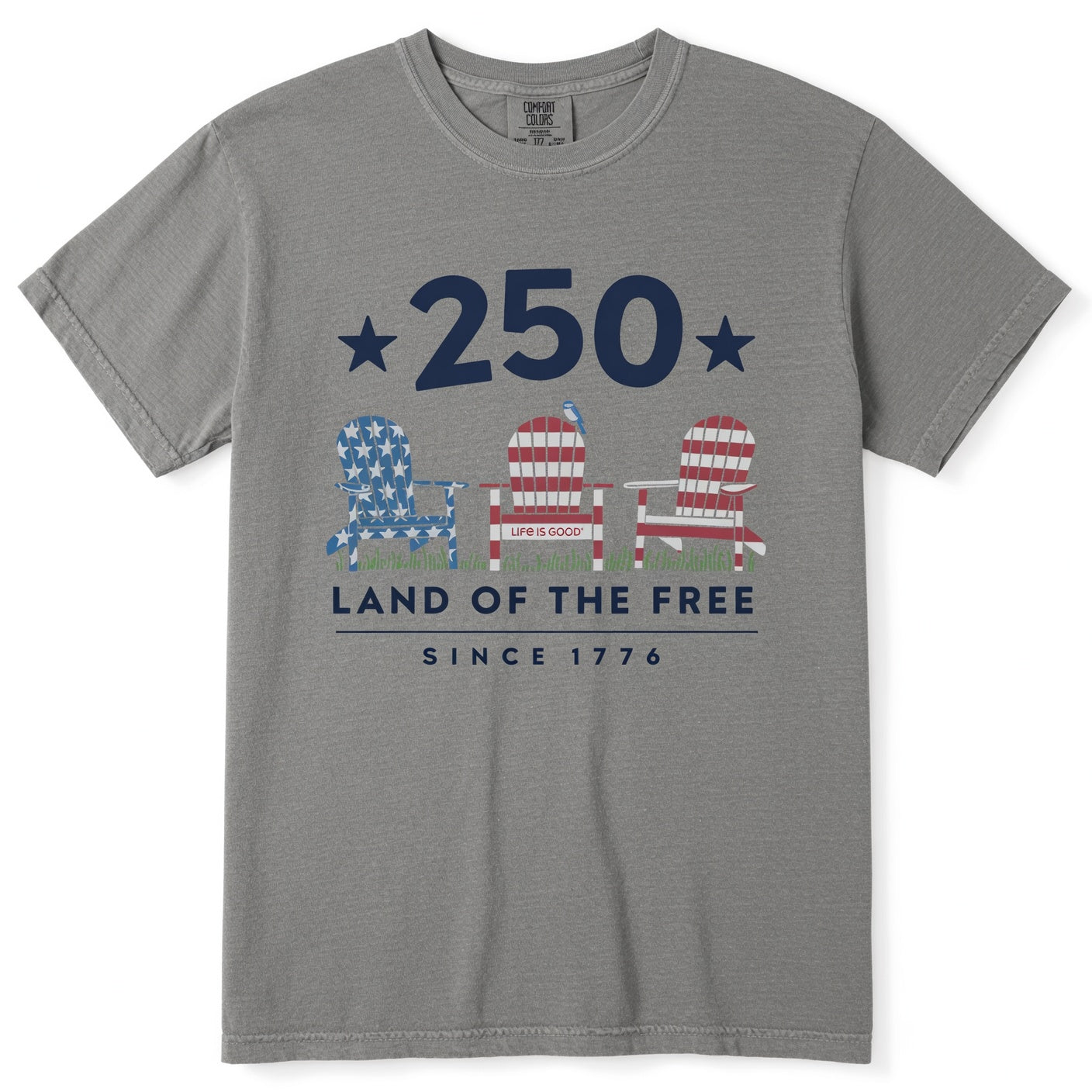 250th Anniversary Patriotic T-Shirt - Land of the Free Since 1776