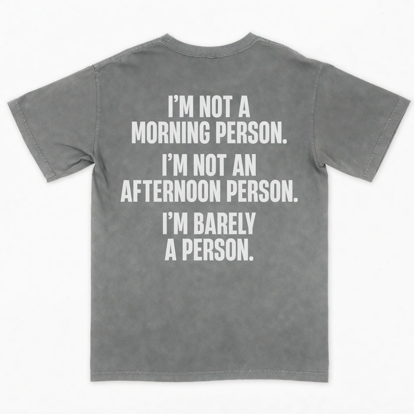 I’m not a morning person. I’m not an afternoon person. I’m barely a person