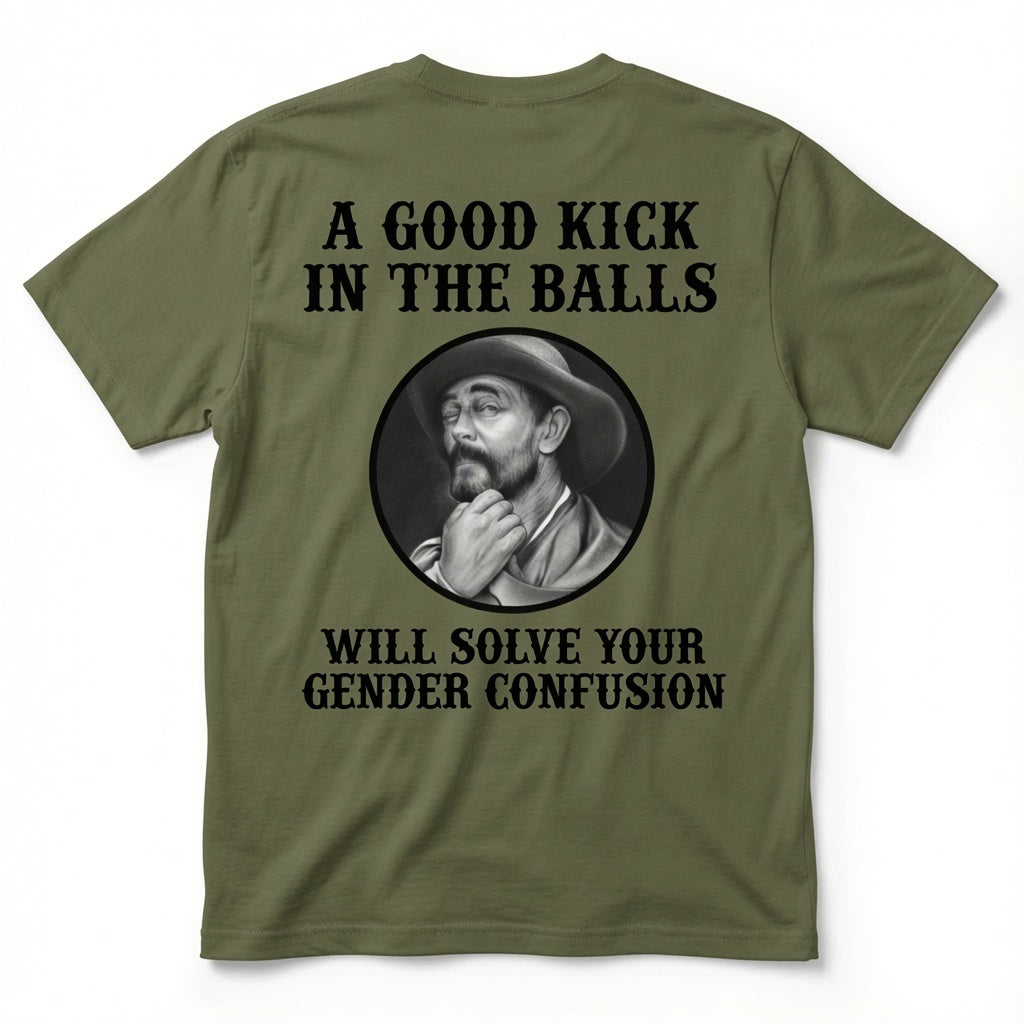 A good kick in the balls will solve gender confusion