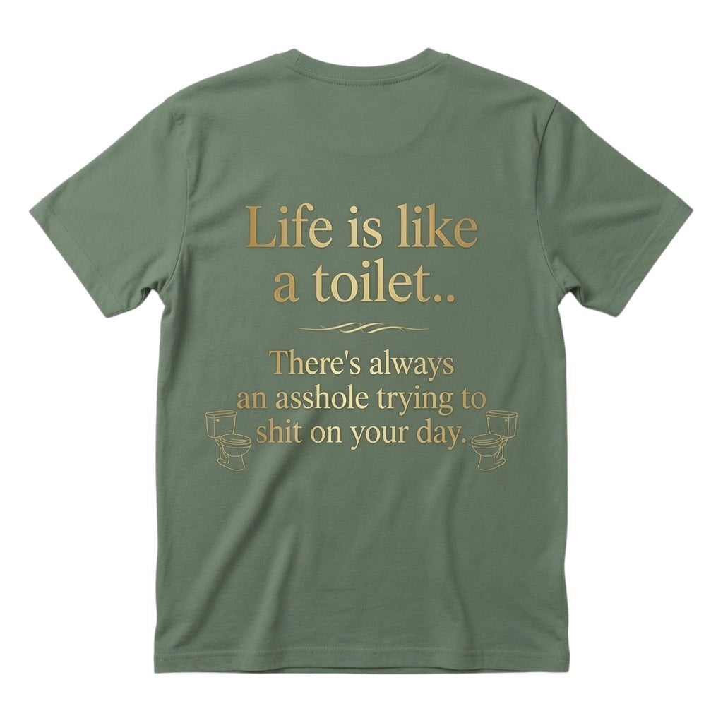Life is like a toilet Unisex T-shirt