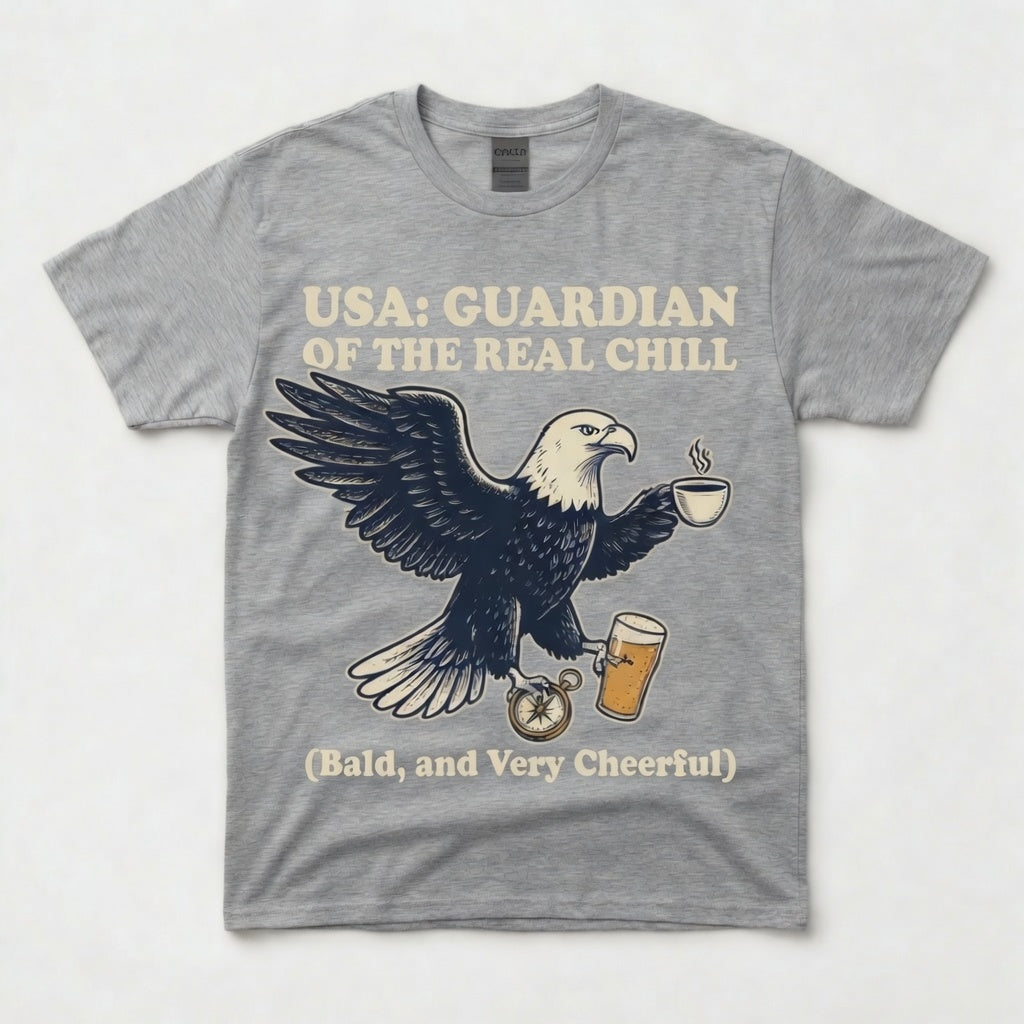 USA: GUARDIAN OF THE REAL CHILL. Bald, and Very Cheerful