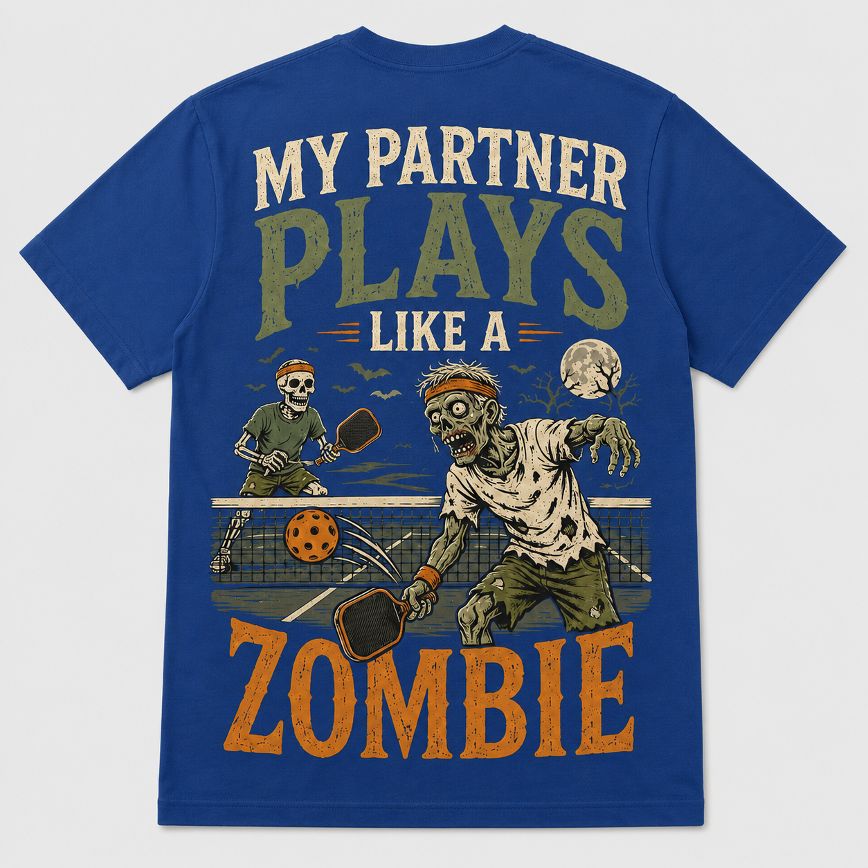 My Partner Plays Like a Zombie Pickleball T-Shirt