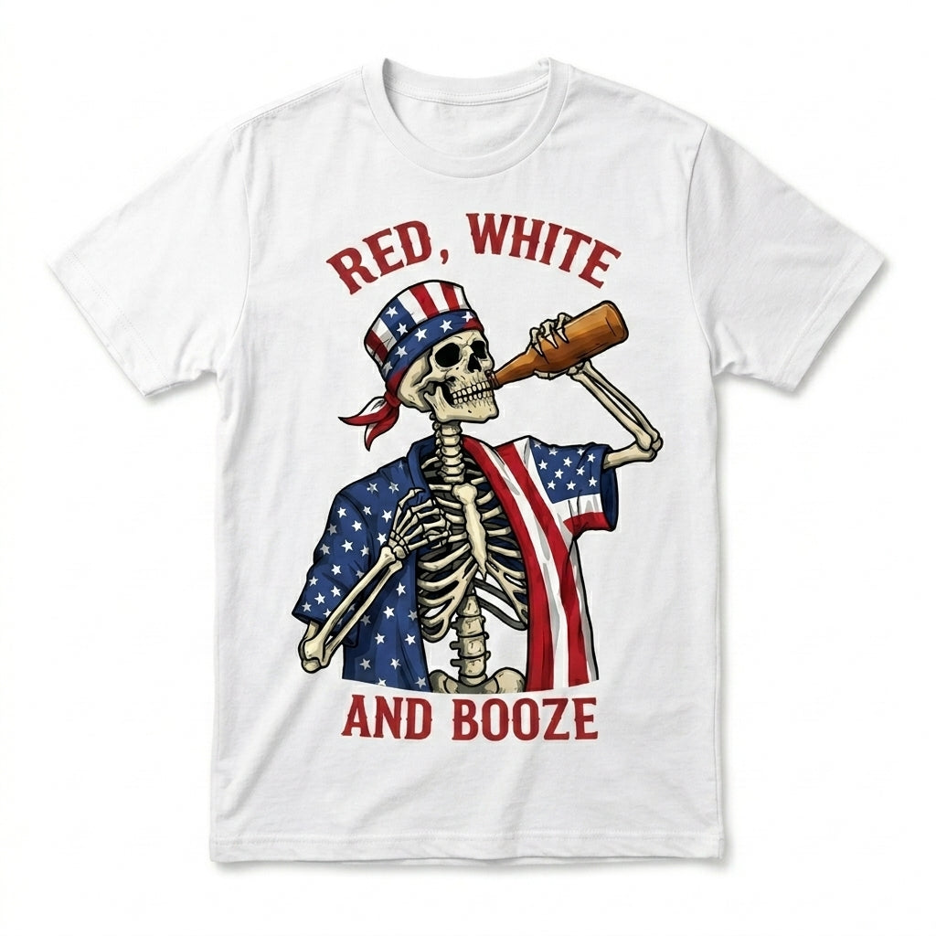 Red White And Booze T-shirt
