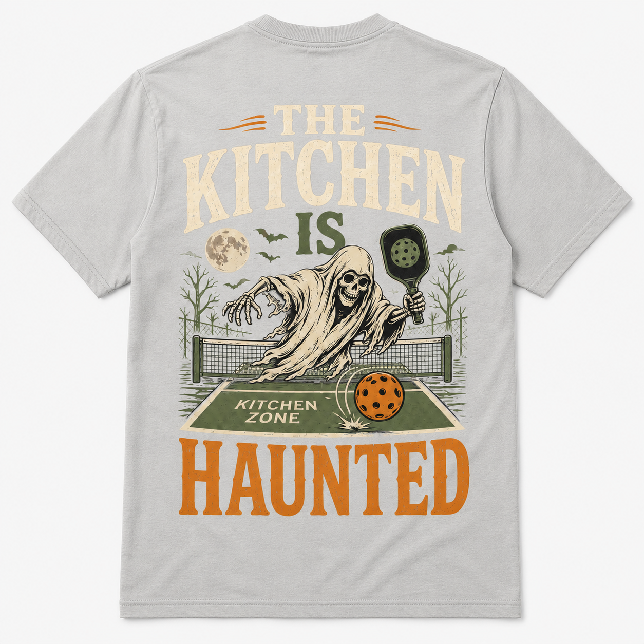 The Kitchen Is Haunted Halloween Pickleball T-Shirt