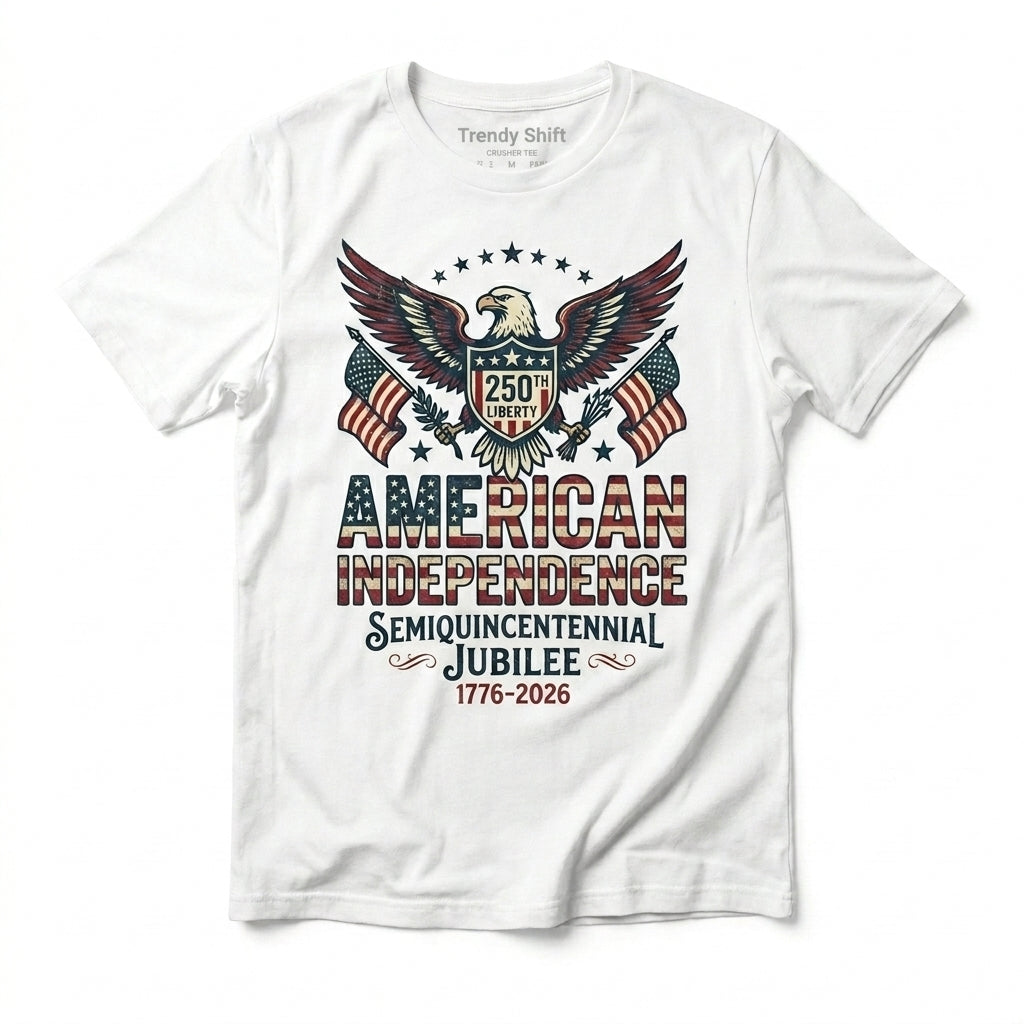 250th American Independence Eagle Tee - Semiquincentennial Jubilee 1776-2026